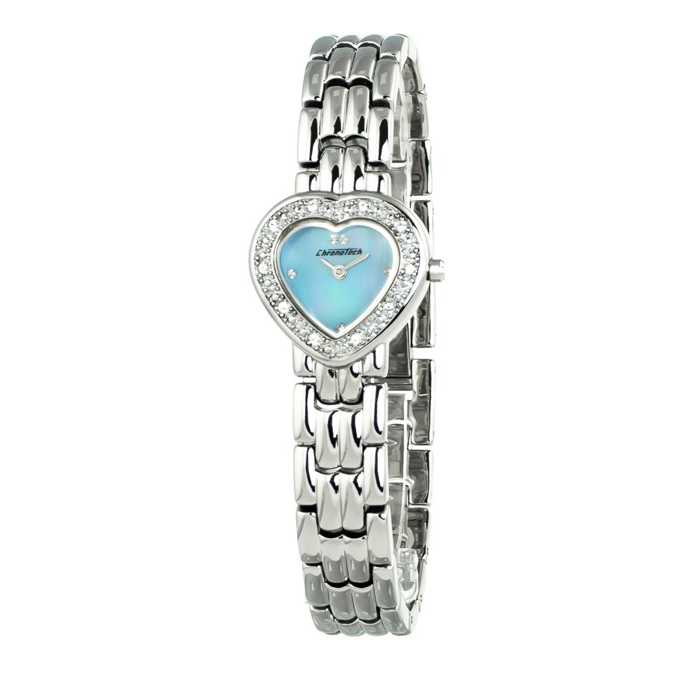 Chronotech Silver Stainless Steel Wristwatch