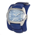 Chronotech Elegant Blue Leather Wristwatch