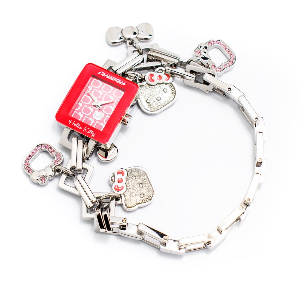 Chronotech Silberne Edelstahl-Dress-Watch