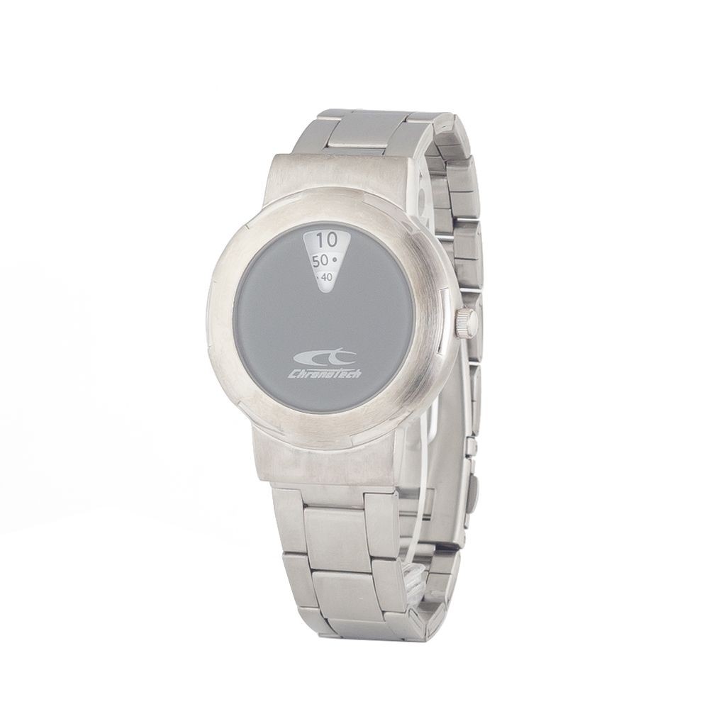 Chronotech Silver Stainless Steel Wristwatch