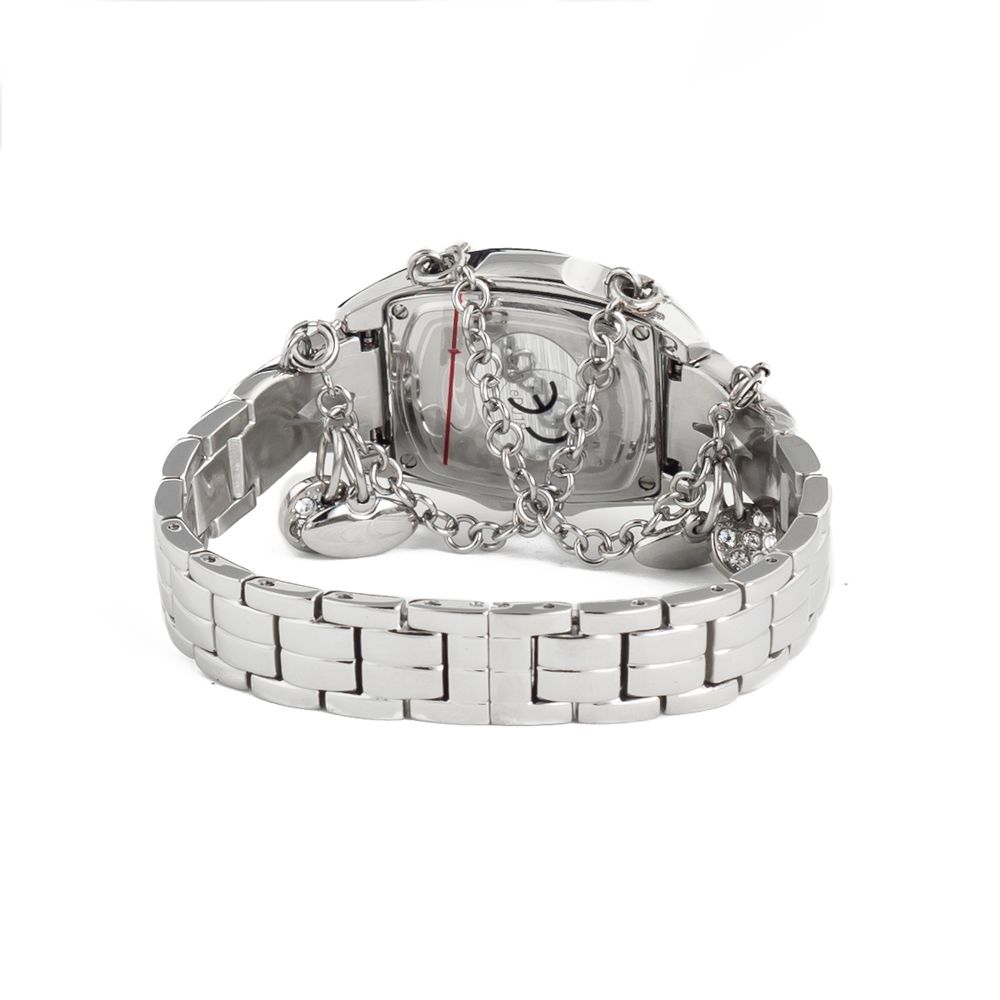 Chronotech Silberne Armbanduhr aus Edelstahl