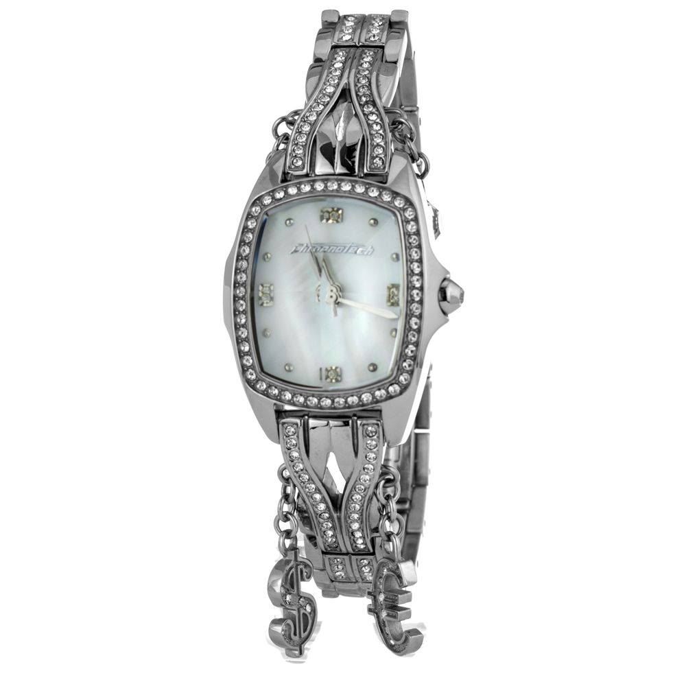 Chronotech Silver Stainless Steel Wristwatch