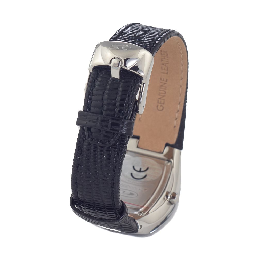 Chronotech Black Leather Apparel Watch
