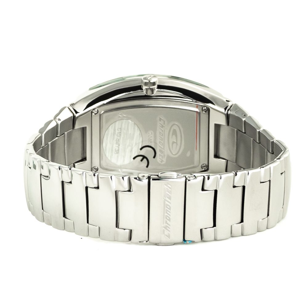 Chronotech Silberne Edelstahl-Dresswatch