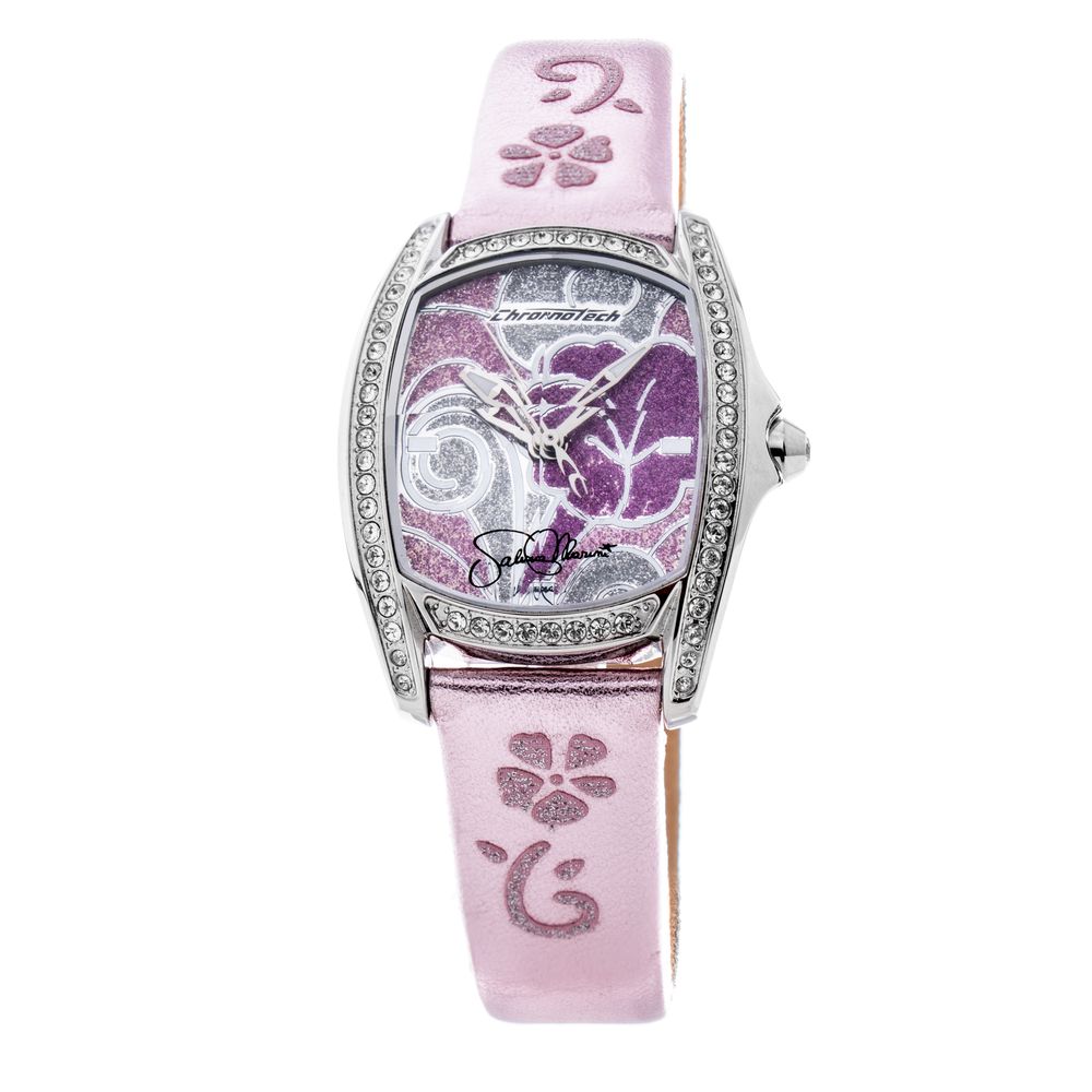 Chronotech Multicolor-Leder-Armbanduhr