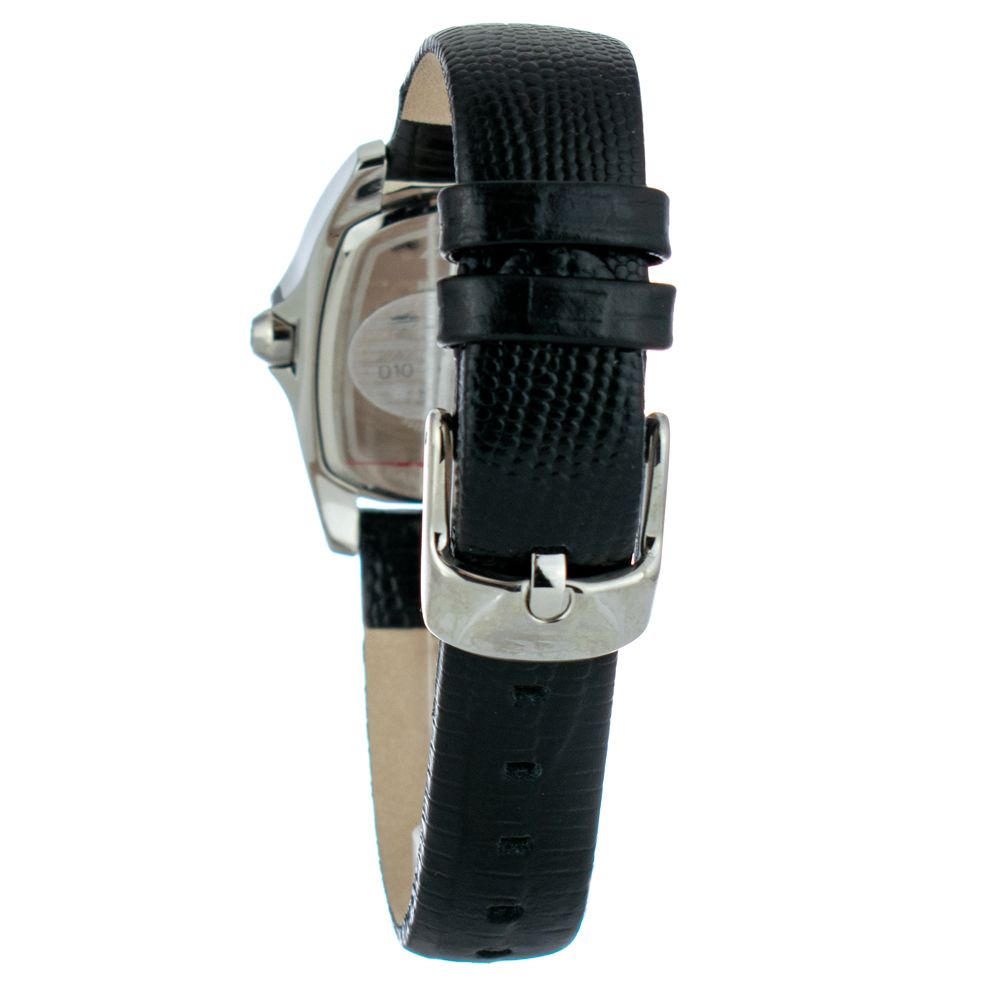 Chronotech Black Leather Apparel Watch