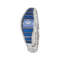 Chronotech Silberne Edelstahl-Armbanduhr