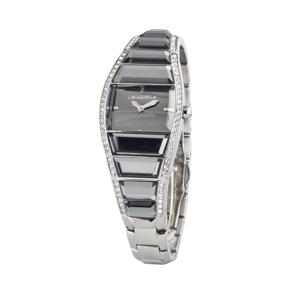 Chronotech Silver Stainless Steel Wristwatch