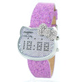 Chronotech multi-colored leather digital watch