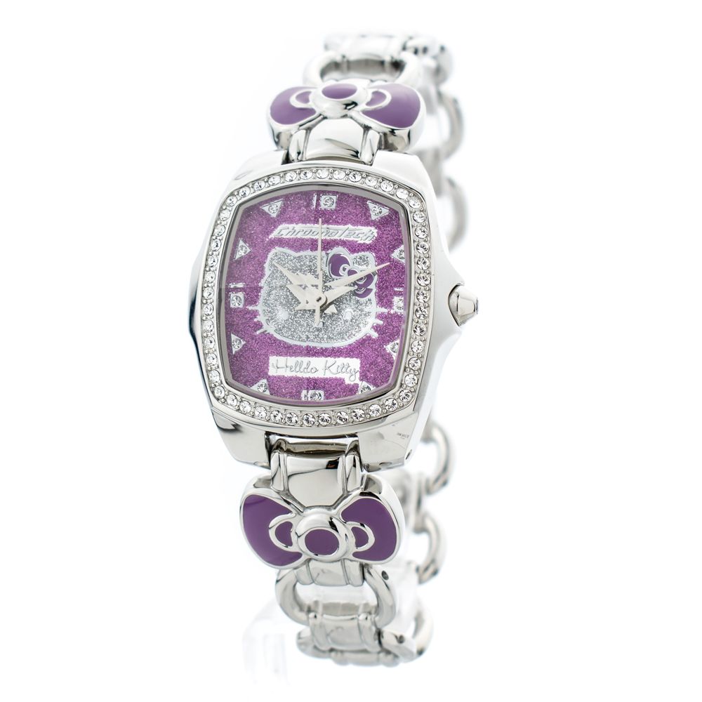 Chronotech Silberne Edelstahl-Dress-Uhr