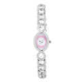 Chronotech Silberne Edelstahl-Armbanduhr