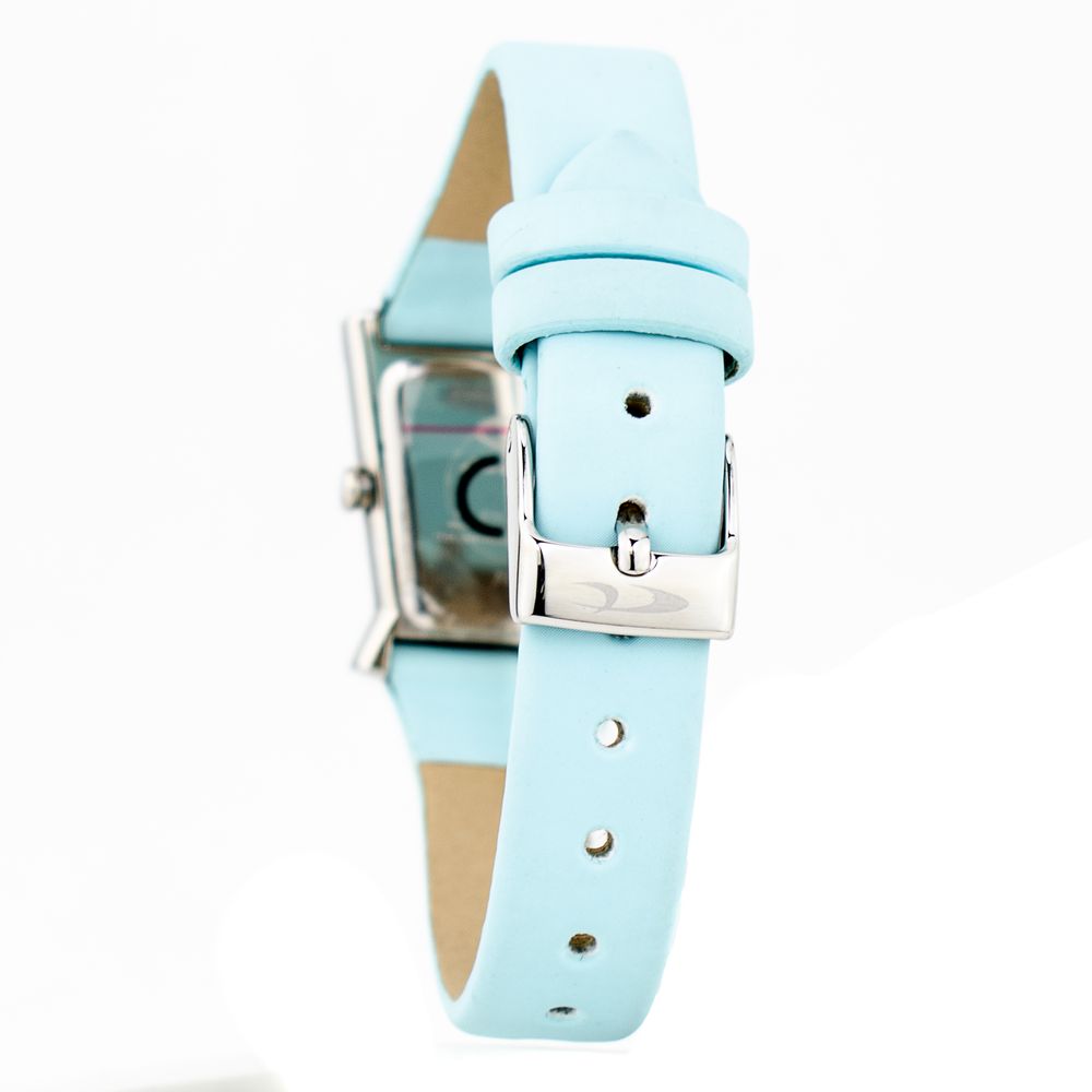 Chronotech Blaue Leder-Kleidungsuhr