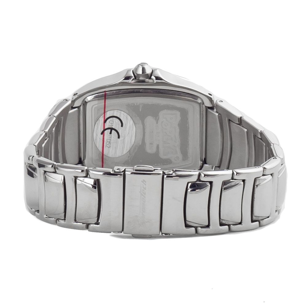 Chronotech Silberne Edelstahl-Dresswatch