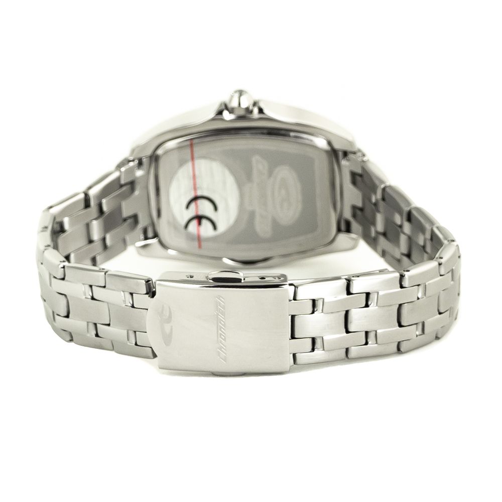Chronotech Silberne Edelstahl-Dresswatch