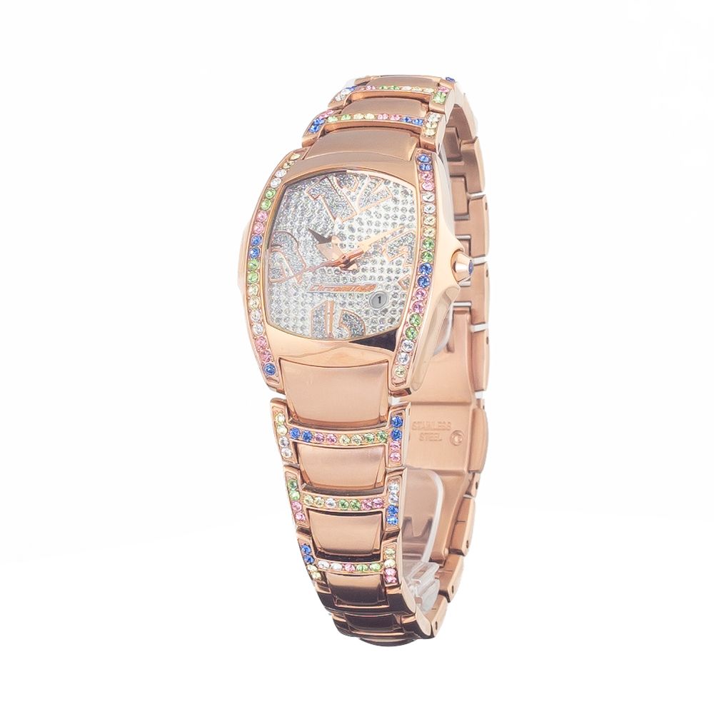Chronotech Multicolor-Edelstahl-Armbanduhr