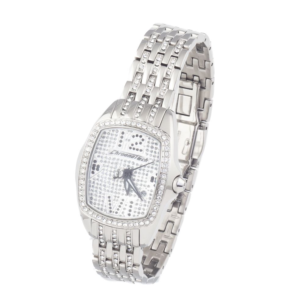 Chronotech Silver Stainless Steel Wristwatch