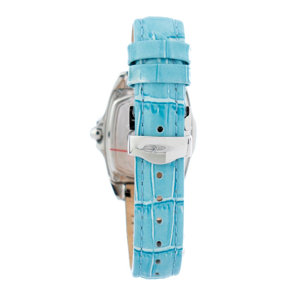Chronotech Blaue Leder Armbanduhr