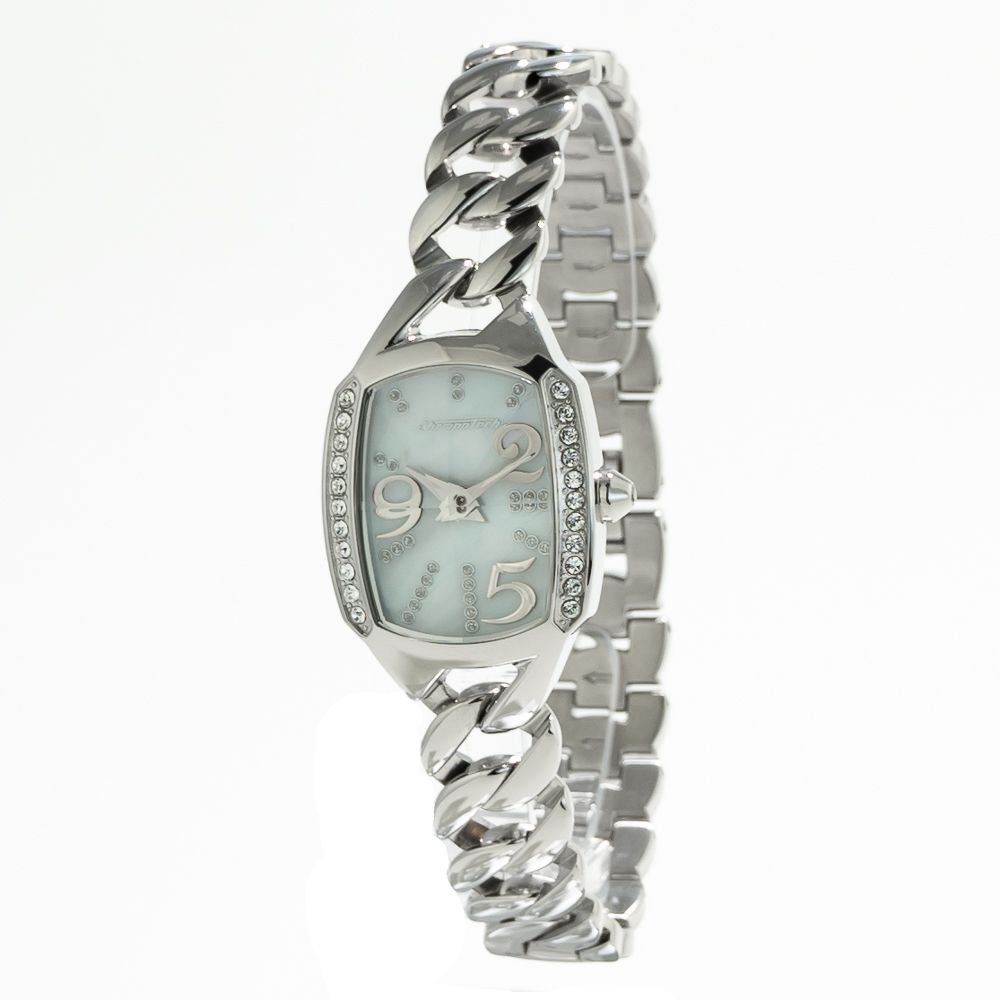 Chronotech Silberne Edelstahl-Dresswatch
