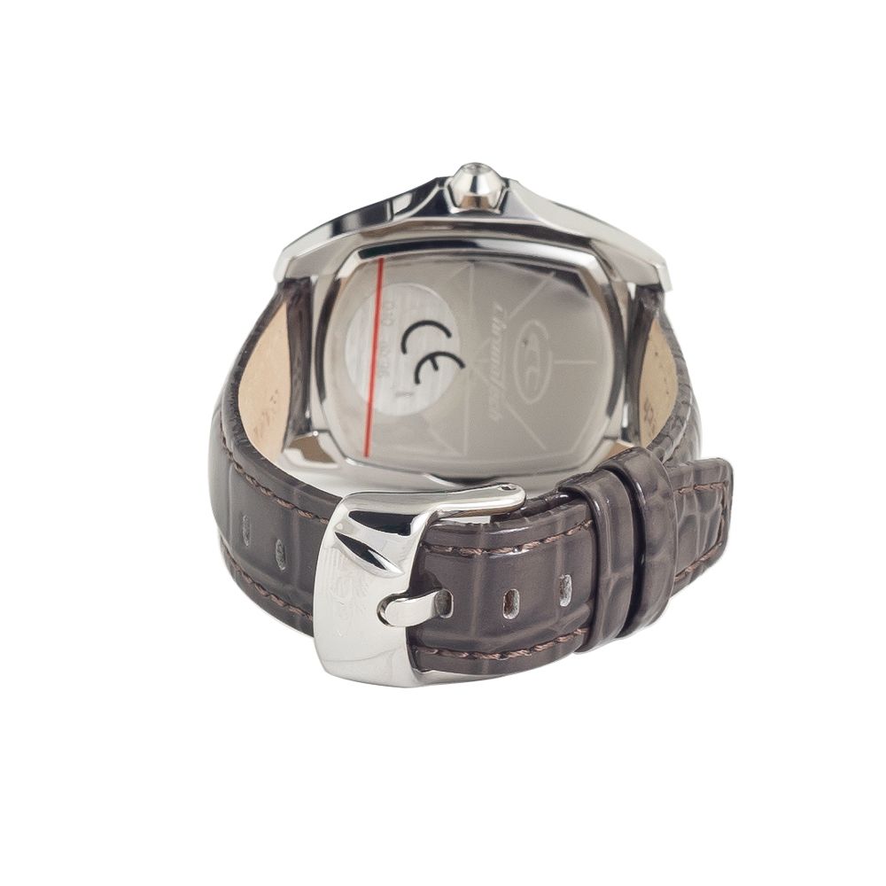 Chronotech Black Leather Apparel Watch
