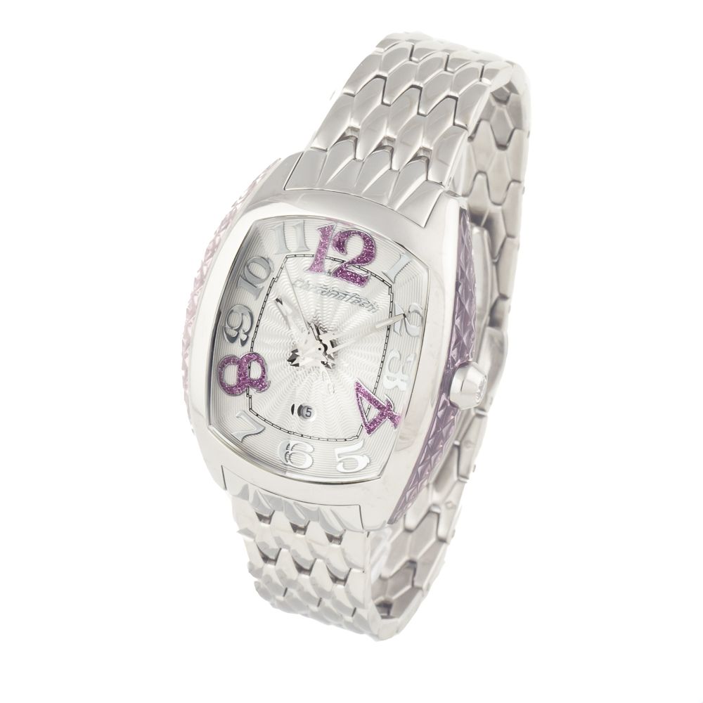 Chronotech Silver Stainless Steel Wristwatch