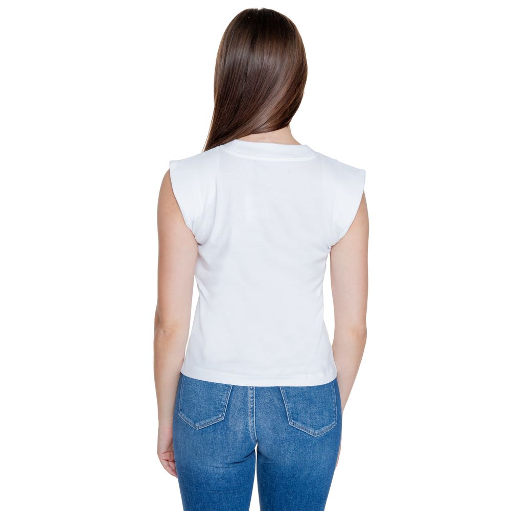 Calvin Klein Jeans Weißes Baumwoll-T-Shirt