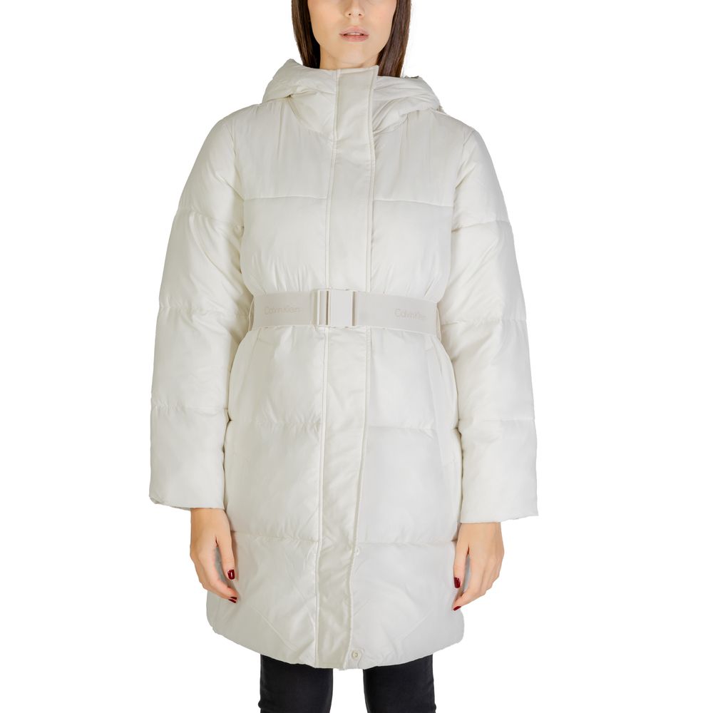 Calvin Klein Jeans Cream Nylon Jackets & Coats