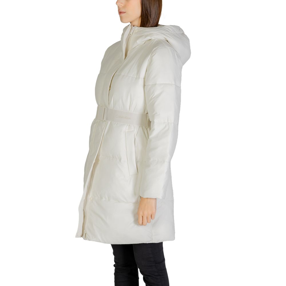 Calvin Klein Jeans Cream Nylon Jackets & Coats