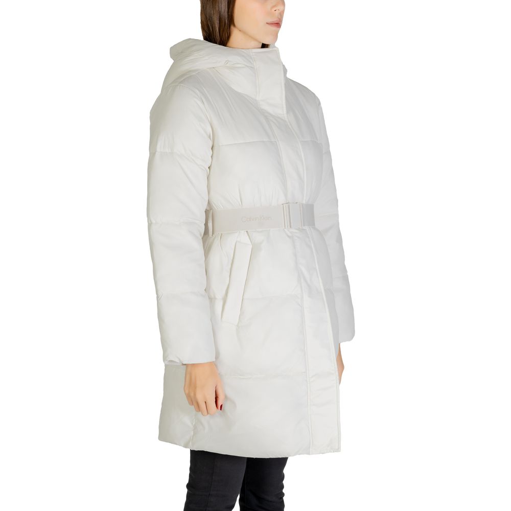 Calvin Klein Jeans Cream Nylon Jackets & Coats