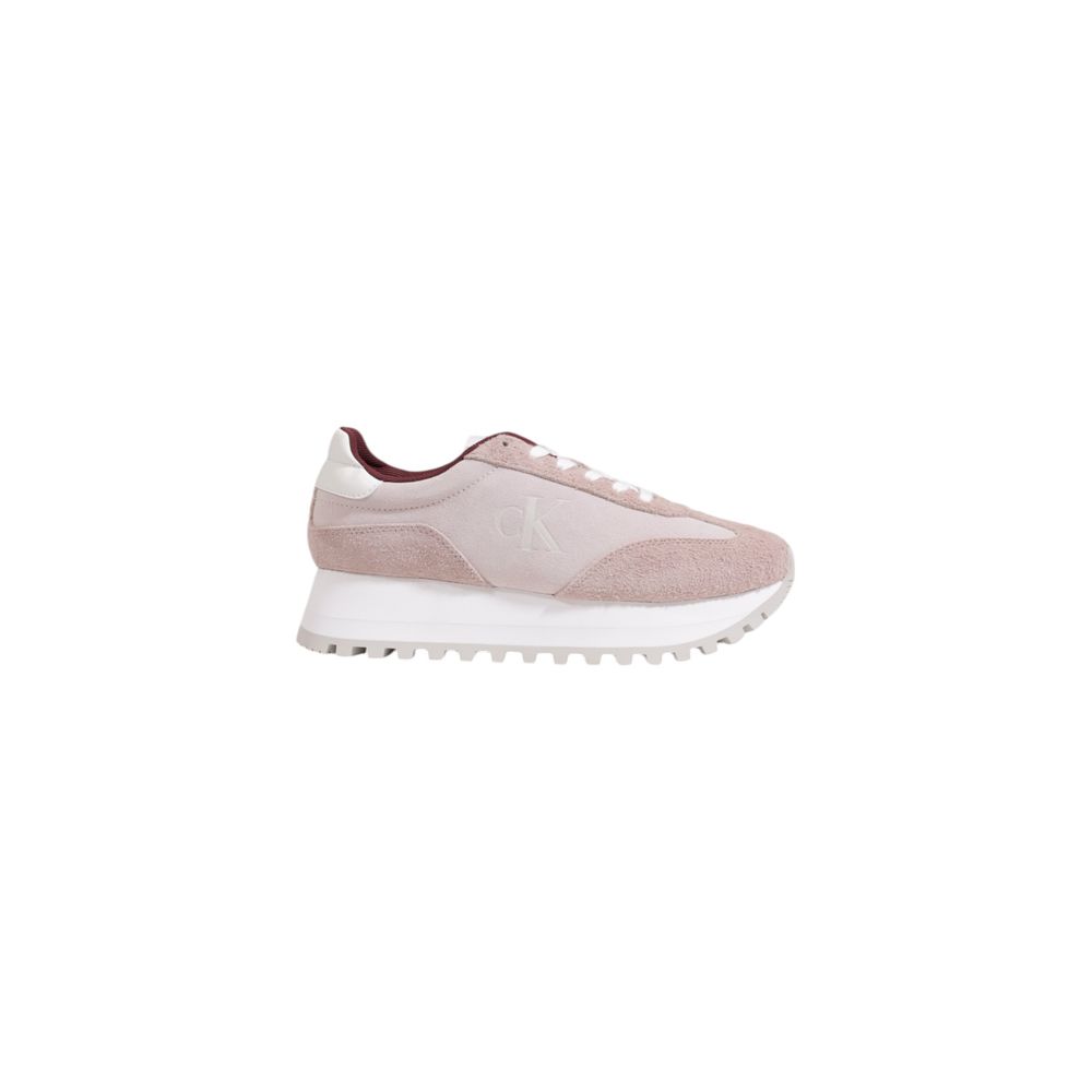 Calvin Klein Jeans Lila Leder Low-Top-Sneaker