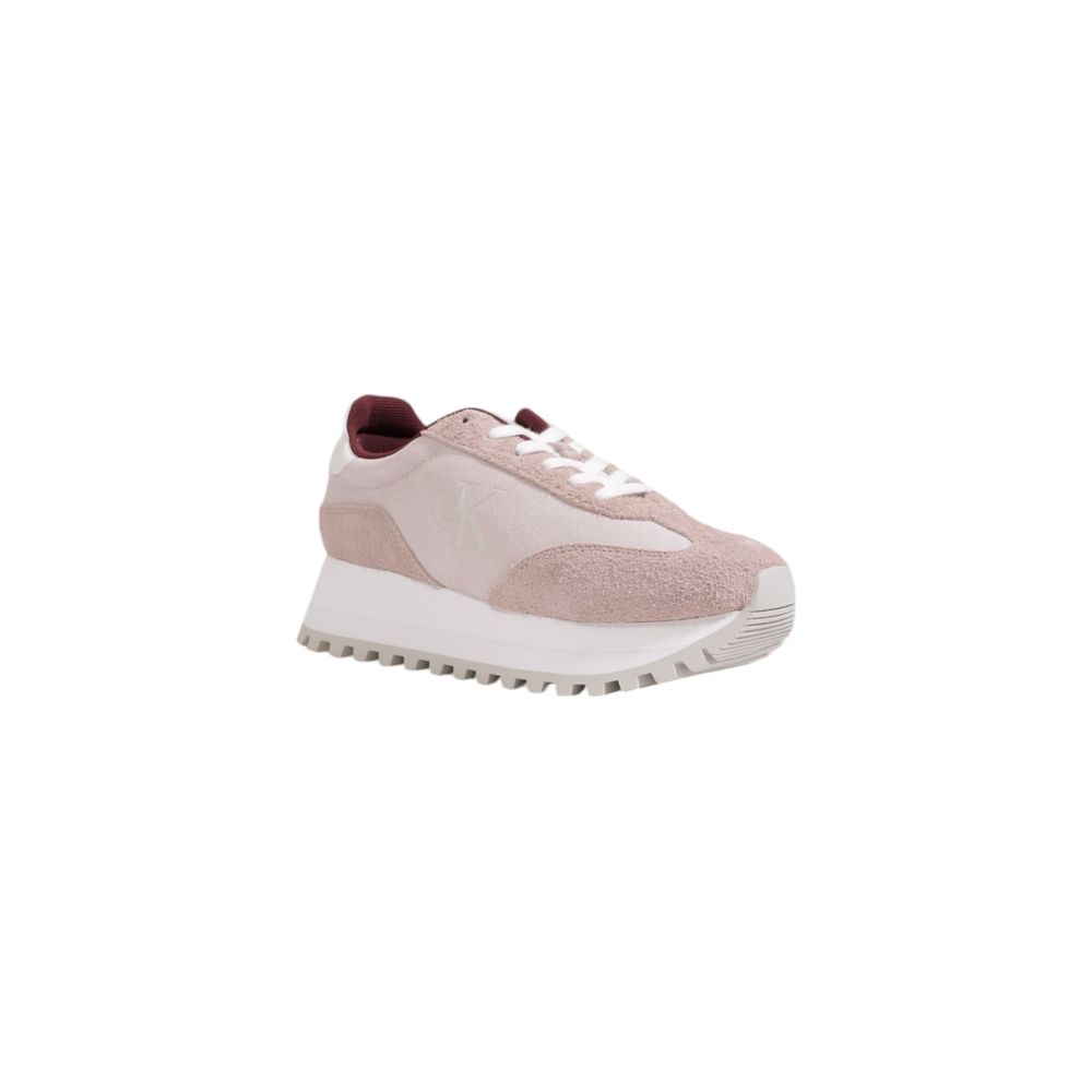 Calvin Klein Jeans Lila Leder Low-Top-Sneaker