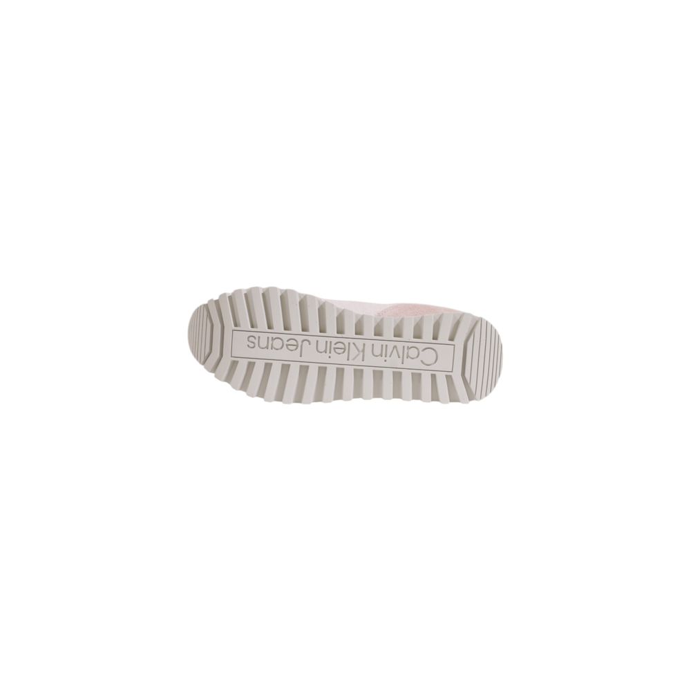 Calvin Klein Jeans Lila Leder Low-Top-Sneaker