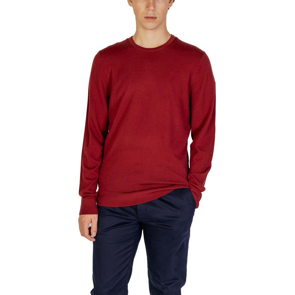 Calvin Klein Burgundy Recycled Wool Sportswear