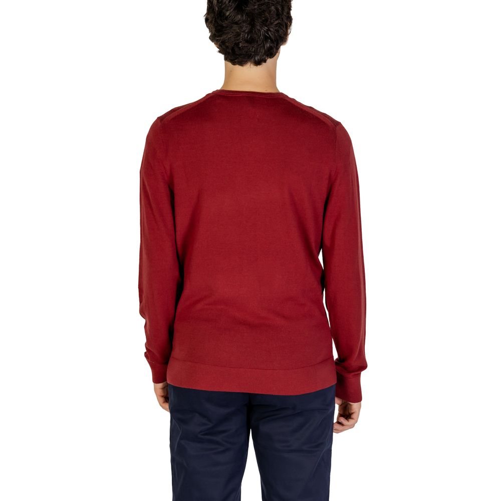 Calvin Klein Burgundy Recycled Wool Sportswear