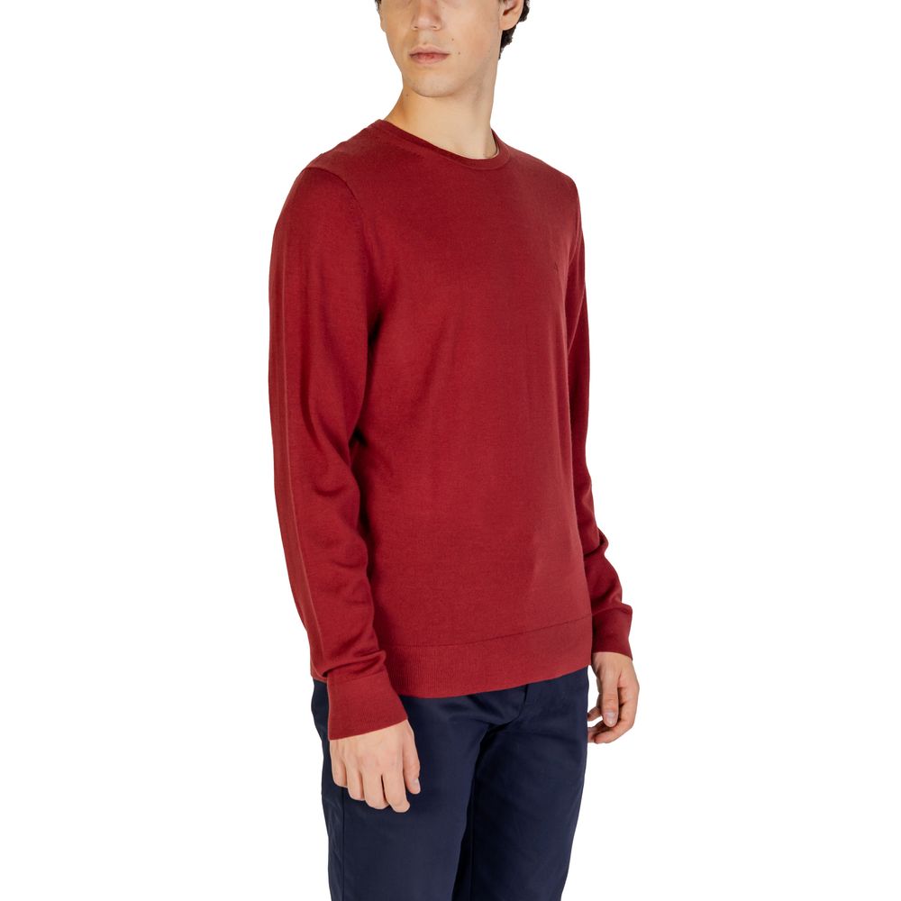Calvin Klein Burgundy Recycled Wool Sportswear