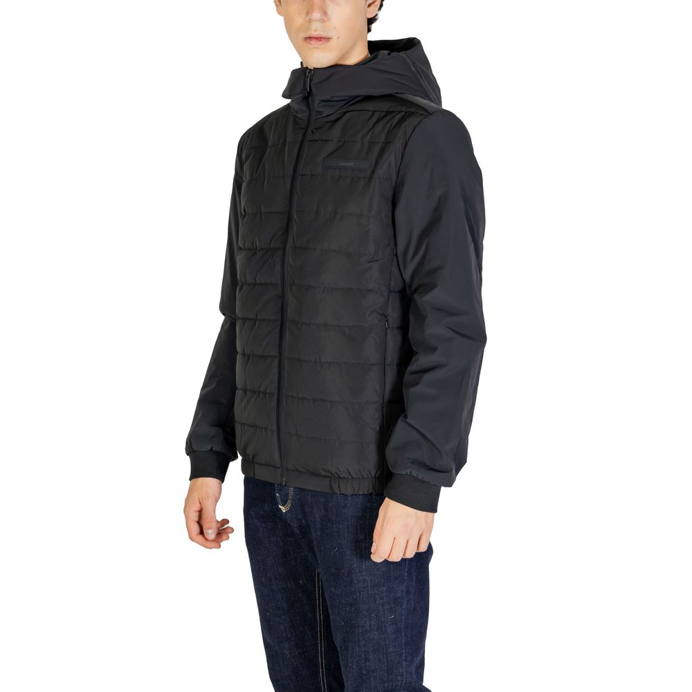 Calvin Klein Black Jackets Made from Recycled Polyester &amp