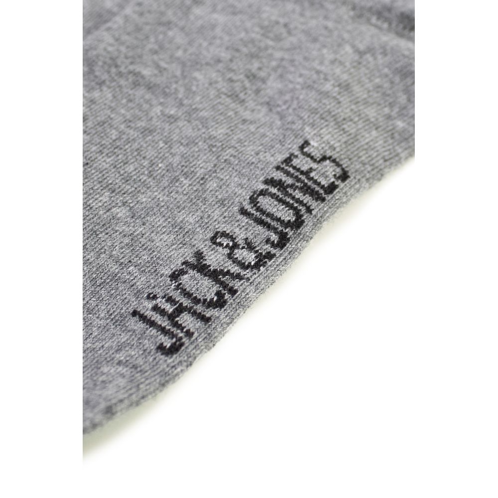 Jack Jones Graue Baumwollsocken