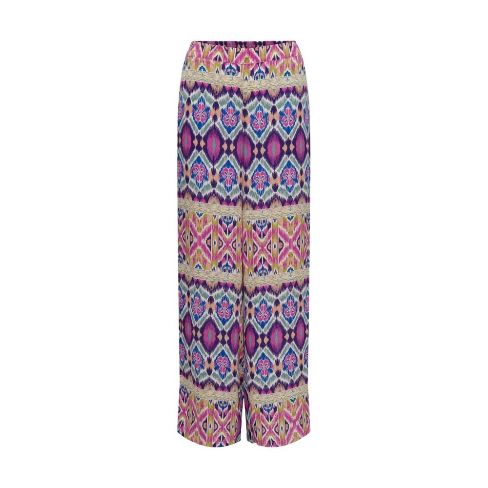 Only Palazzo-Hose aus recyceltem Polyester in Multicolor