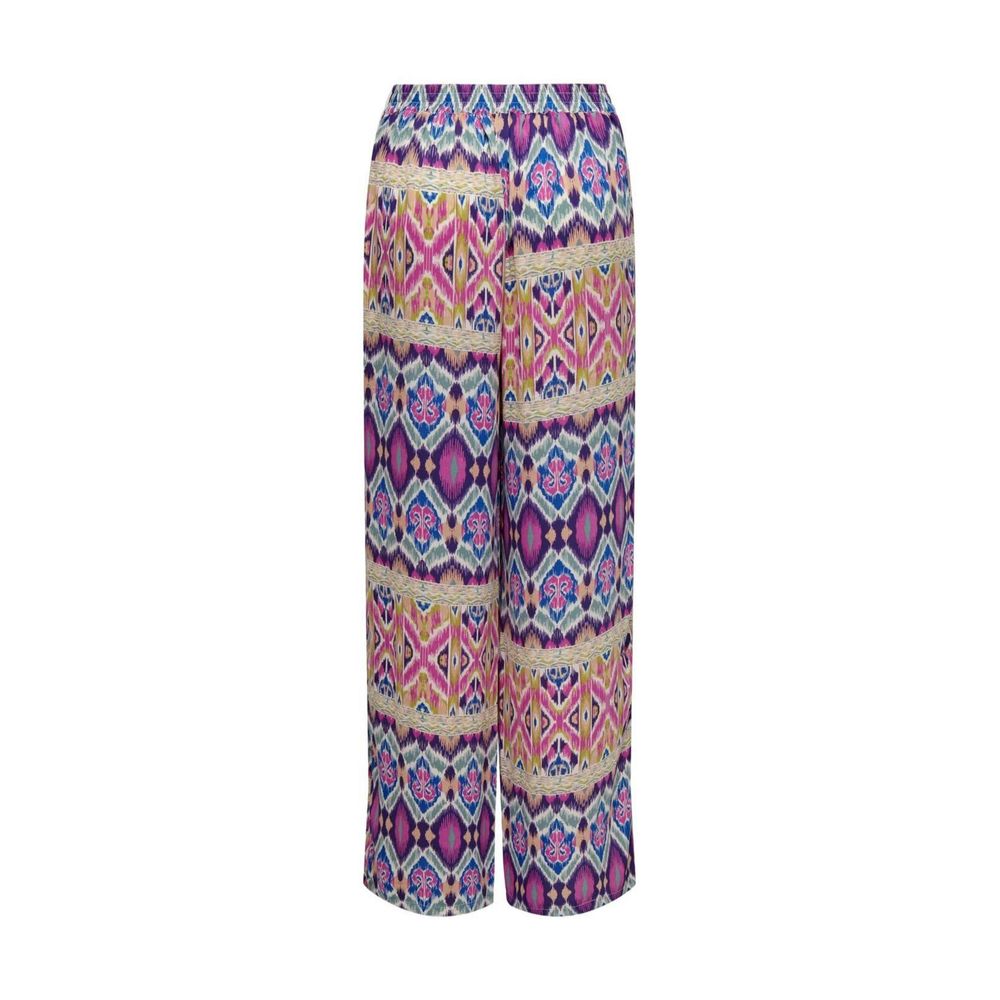 Only Palazzo-Hose aus recyceltem Polyester in Multicolor