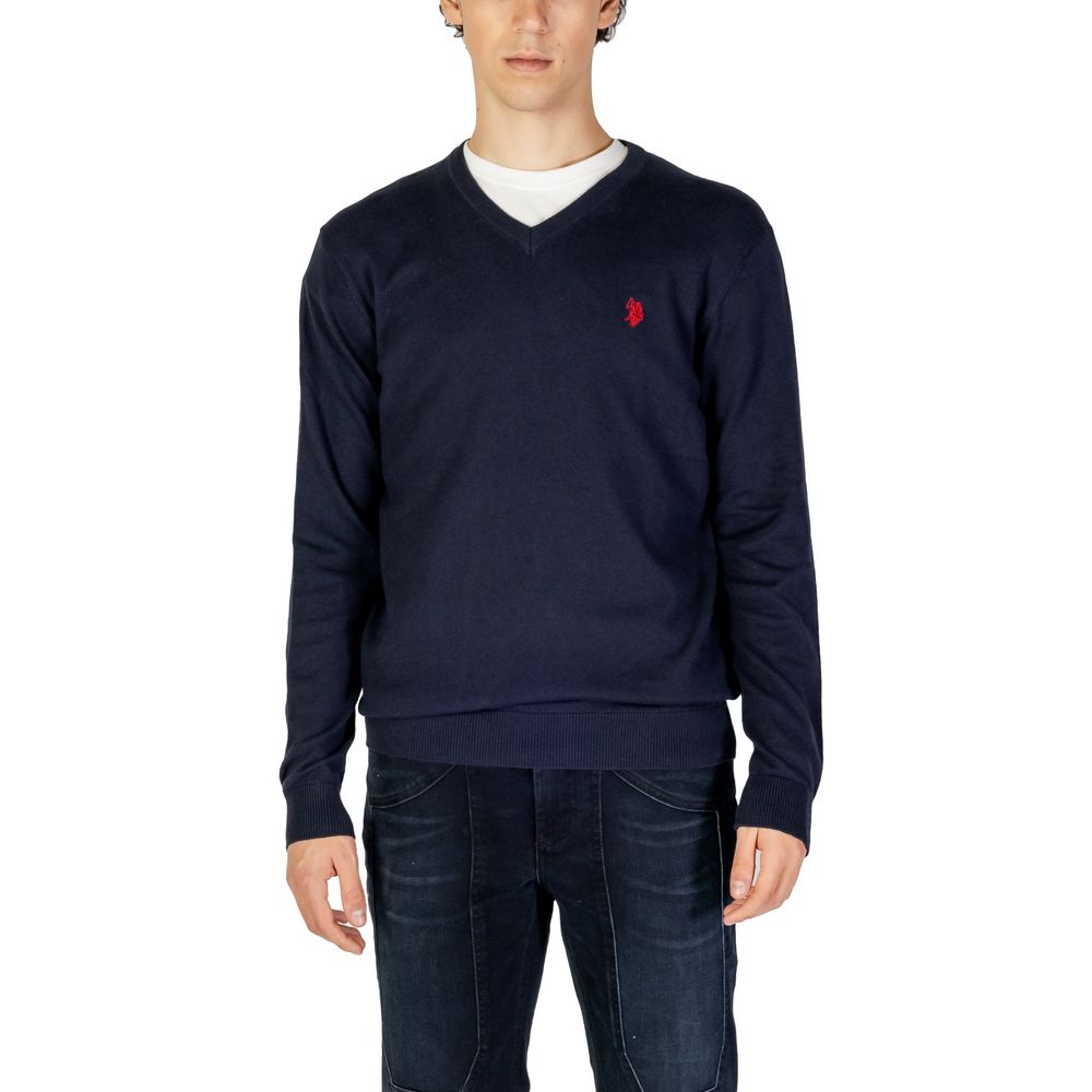 U.S. POLO ASSN. Blauer Kaschmirpullover