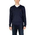 U.S. POLO ASSN. Blauer Kaschmirpullover