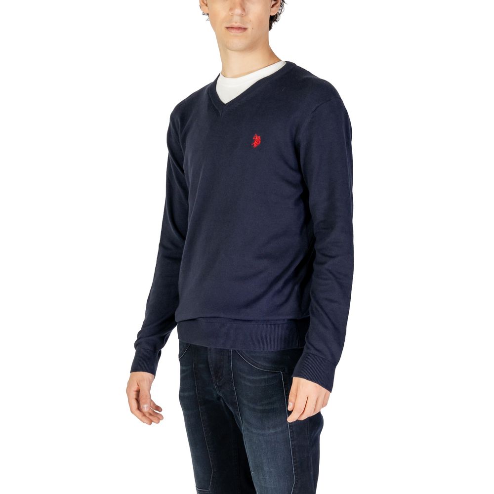 U.S. POLO ASSN. Blauer Kaschmirpullover