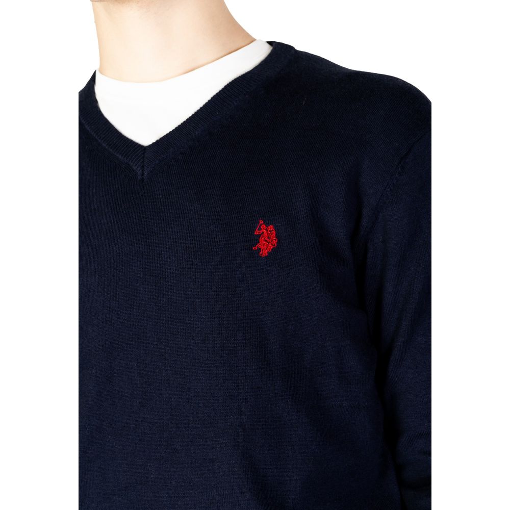 U.S. POLO ASSN. Blauer Kaschmirpullover