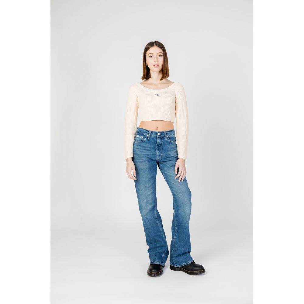 Calvin Klein Jeans Blaue Baumwoll-Mom-Jeans