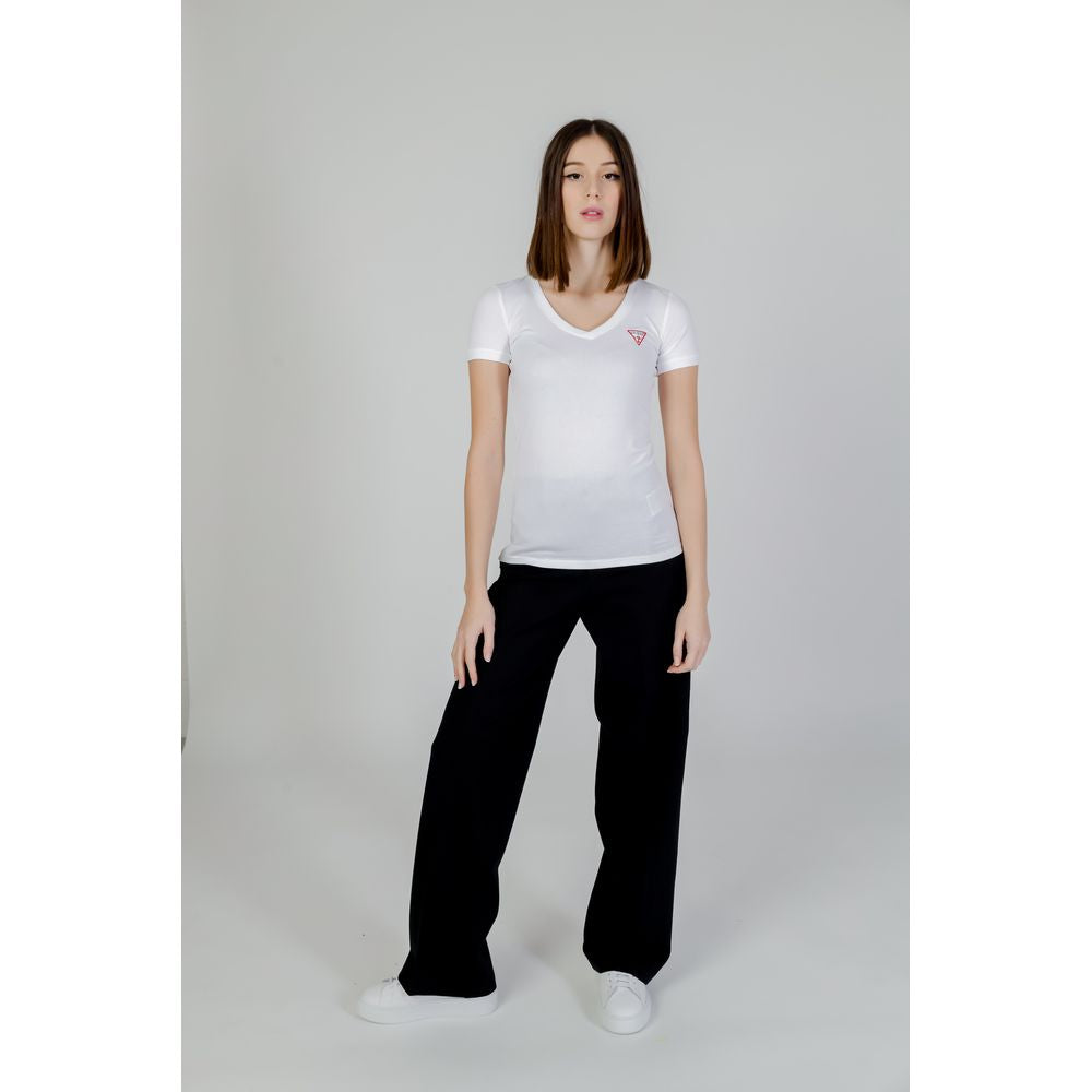 Guess Weißes Baumwoll-T-Shirt
