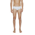 White polyamide swim briefs by Calvin Klein