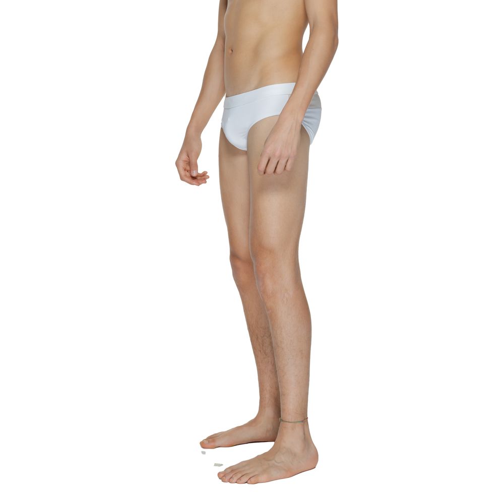 White polyamide swim briefs by Calvin Klein