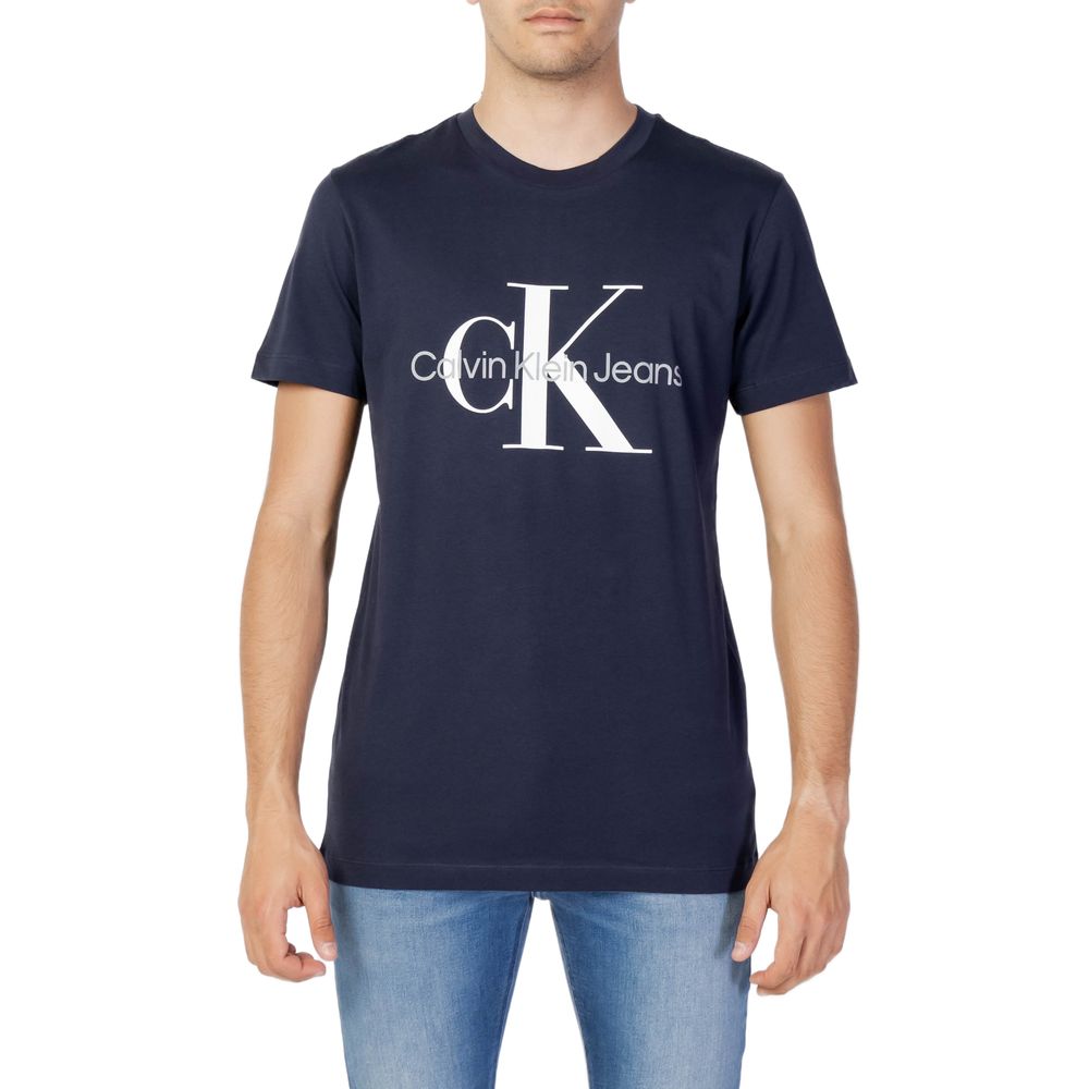 Calvin Klein Jeans Cotton T-Shirt in Blue