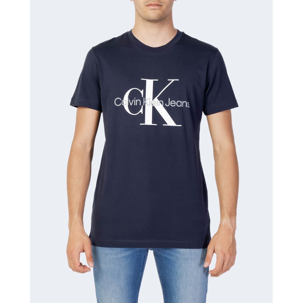 Calvin Klein Jeans Cotton T-Shirt in Blue