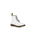 Dr. Martens Weiße Leder-Schnürstiefel