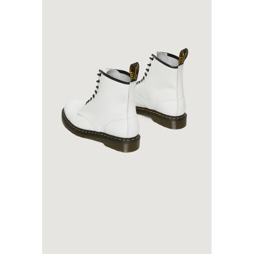 Dr. Martens Weiße Leder-Schnürstiefel
